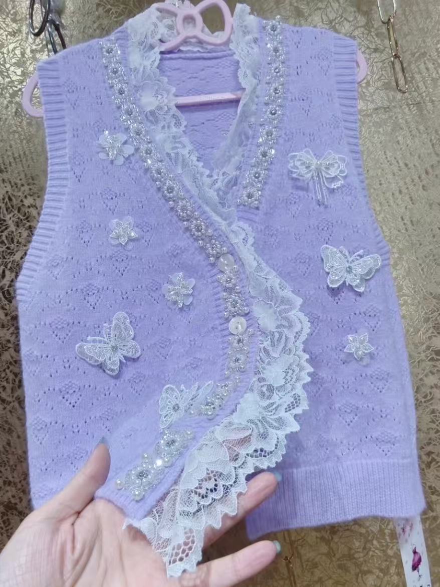 Winter Clothing Trends - Luxury Unique Design Women's Knitwear Vest