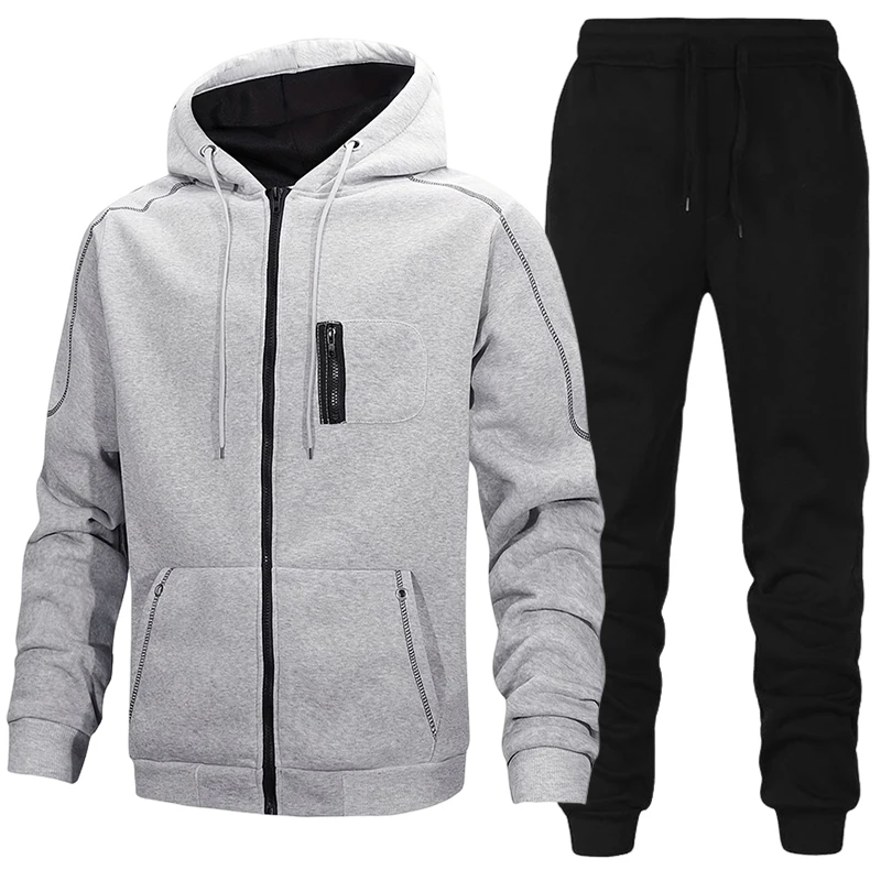 Winter Clothing Fashion - Fashion Men's Tracksuit Casual Hoodie Sweatshirts
