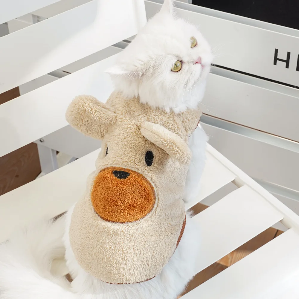 Winter Clothing Accessories - Winter Plush Dog Clothing Warm Cute