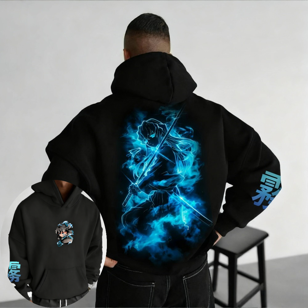 Winter Clothing Boys - Demon Slayer Men's Hoodie Sweatshirt Muichiro