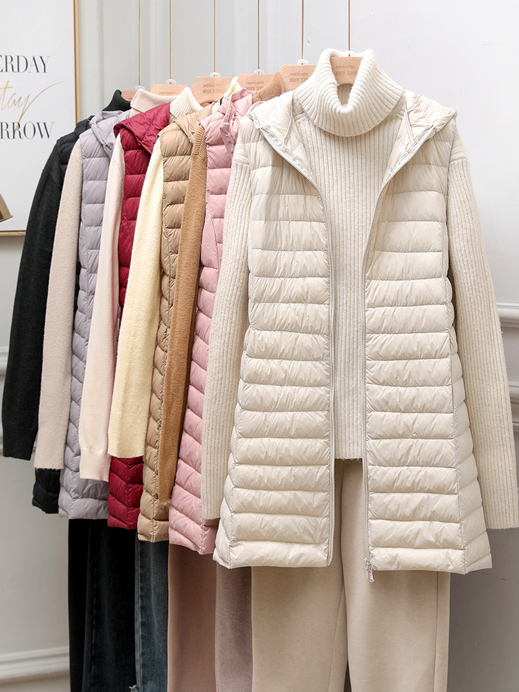 NewBang Women Sleeveless Long  - Down Vest Ultralight 评论和价格