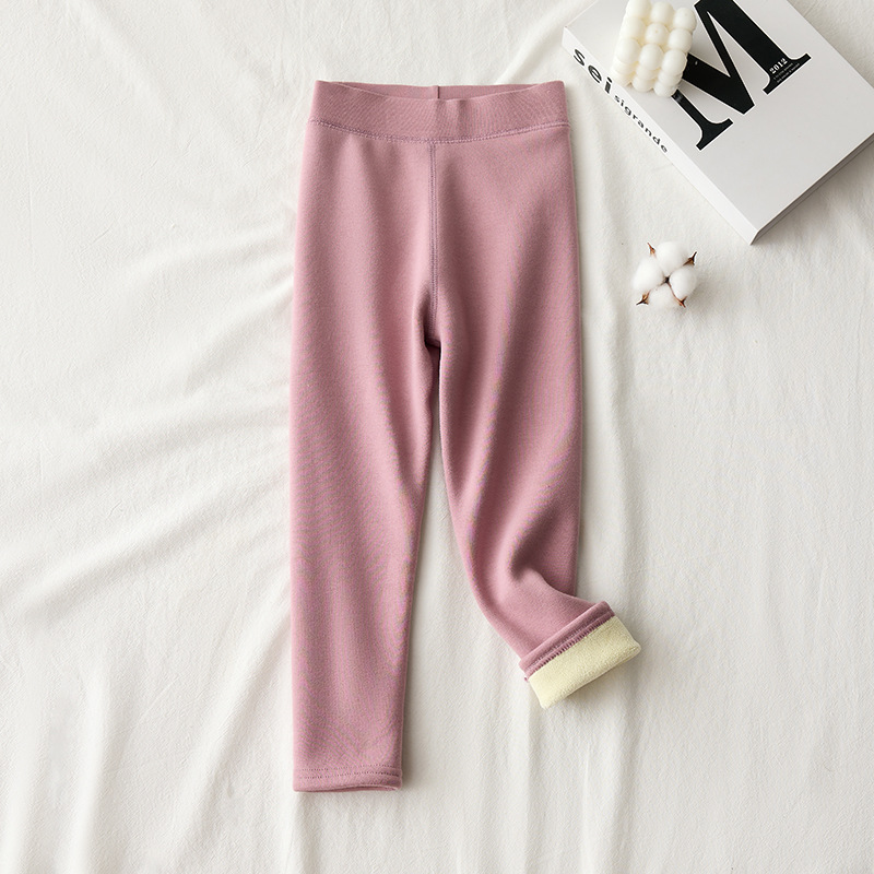 Girls Fleece Lined Cotton Legg - Winter Clothing Baby Girl 评论和价格