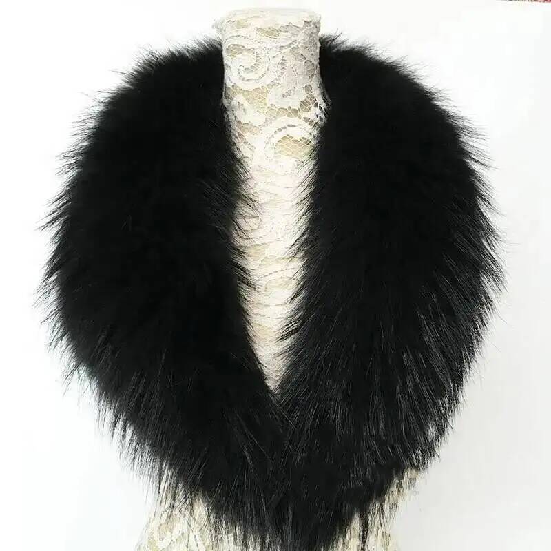 Natural Raccoon Fur Collar Rea - Winter Clothing Clearance Sale 评论和价格