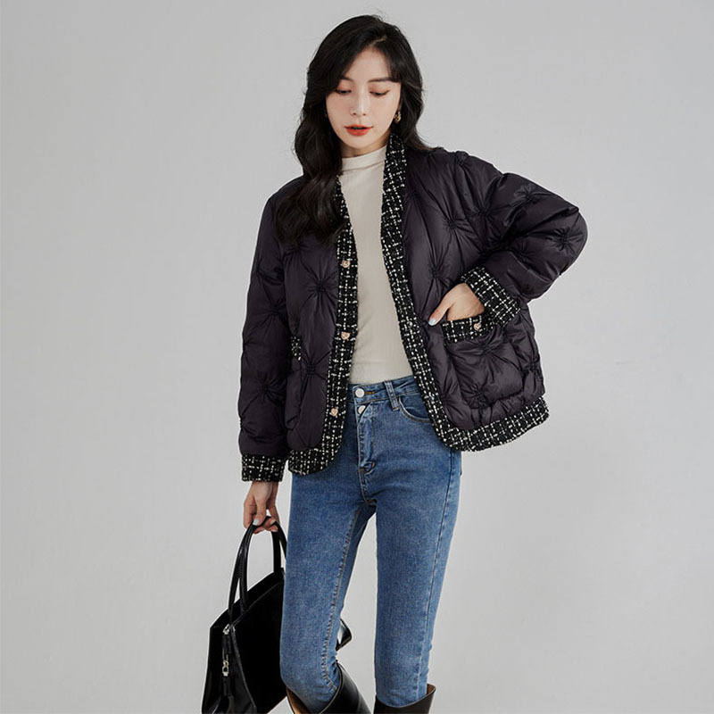 Autumn Winter Down Jacket V-Ne - Winter Clothing Trends 评论和价格