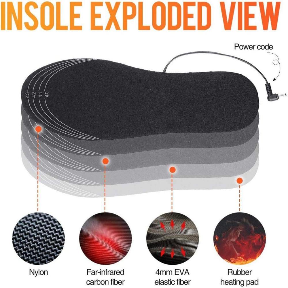 Tolex USB Rechargeable Heated  - Heated Insole Rechargeable 评论和价格