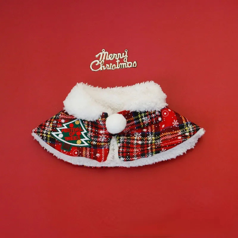 Cat Christmas Cloak Pet New Ye - Winter Clothing Accessories 评论和价格