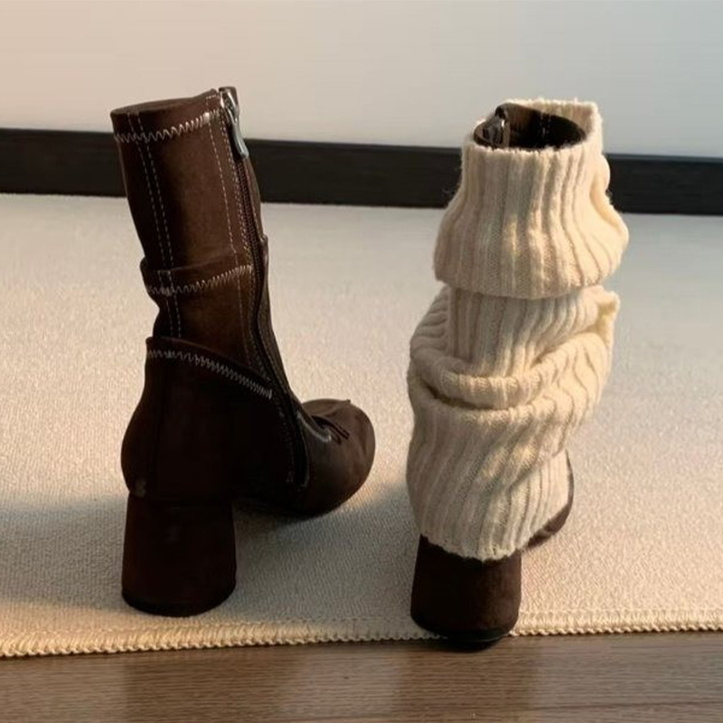 Bow High Heels Women Boots New - Winter Clothing Clearance Sale 评论和价格