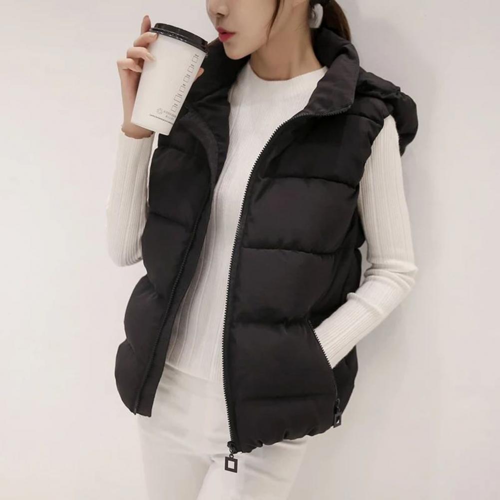 Women Sleeveless Pocket Hooded - Down Vest Ultralight 评论和价格