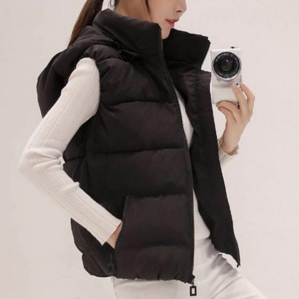Women Sleeveless Pocket Hooded - Down Vest Ultralight 评论和价格