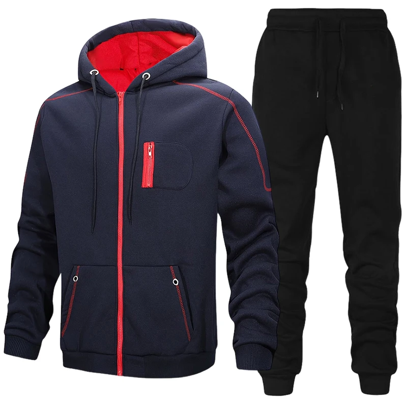 Fashion Men's Tracksuit Casual - Winter Clothing Fashion 评论和价格