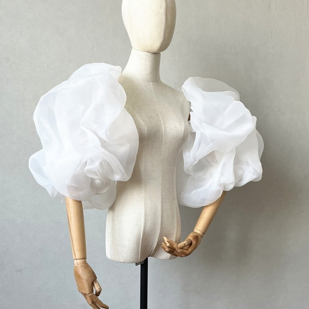 Stylish Puffy Bridal Sleeves O - Winter Clothing Clearance Sale 评论和价格
