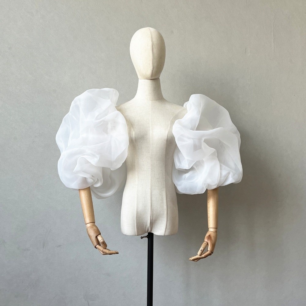 Stylish Puffy Bridal Sleeves O - Winter Clothing Clearance Sale 评论和价格