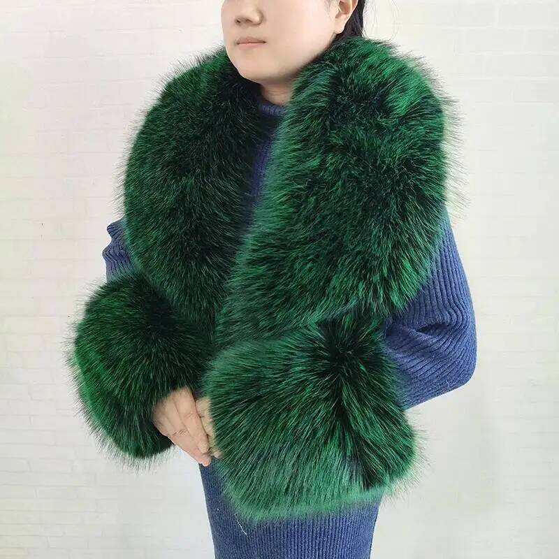 Large Women Faux Fox Fur Scarf - Winter Clothing Clearance Sale 评论和价格