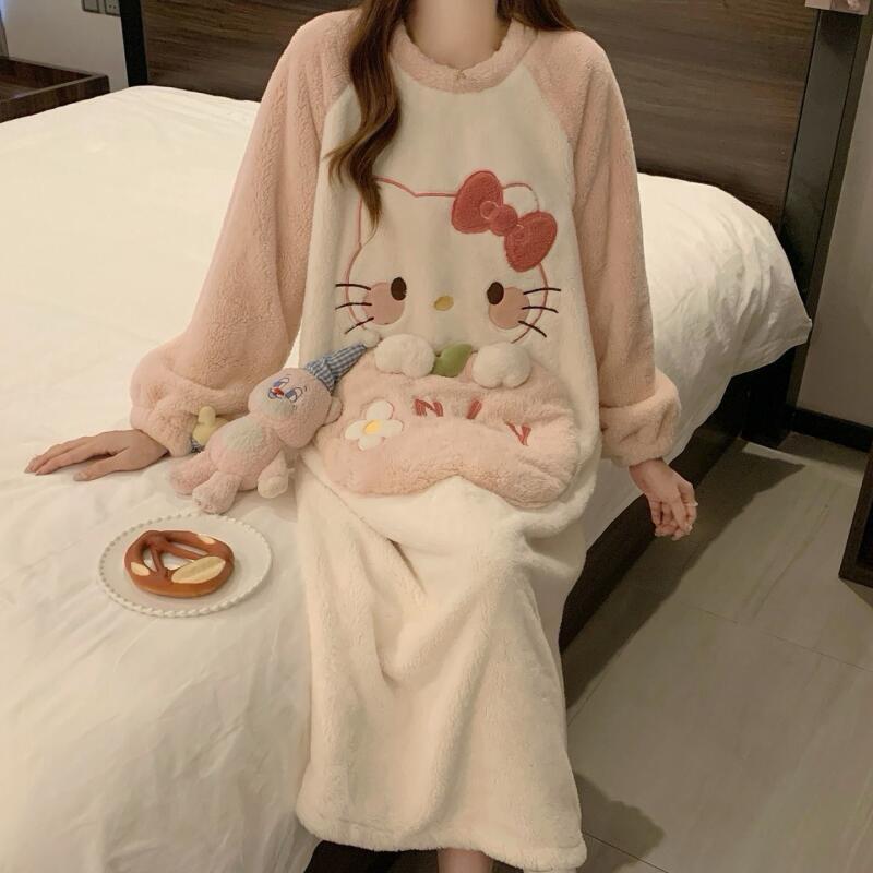 Winter Nightgown Hello Kitty W - Winter Clothes 评论和价格