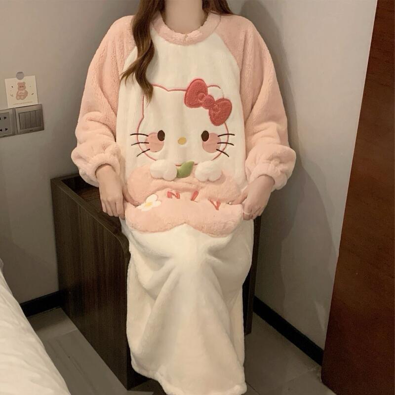 Winter Nightgown Hello Kitty W - Winter Clothes 评论和价格