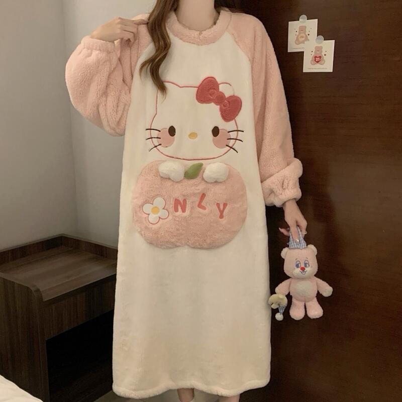 Winter Nightgown Hello Kitty W - Winter Clothes 评论和价格