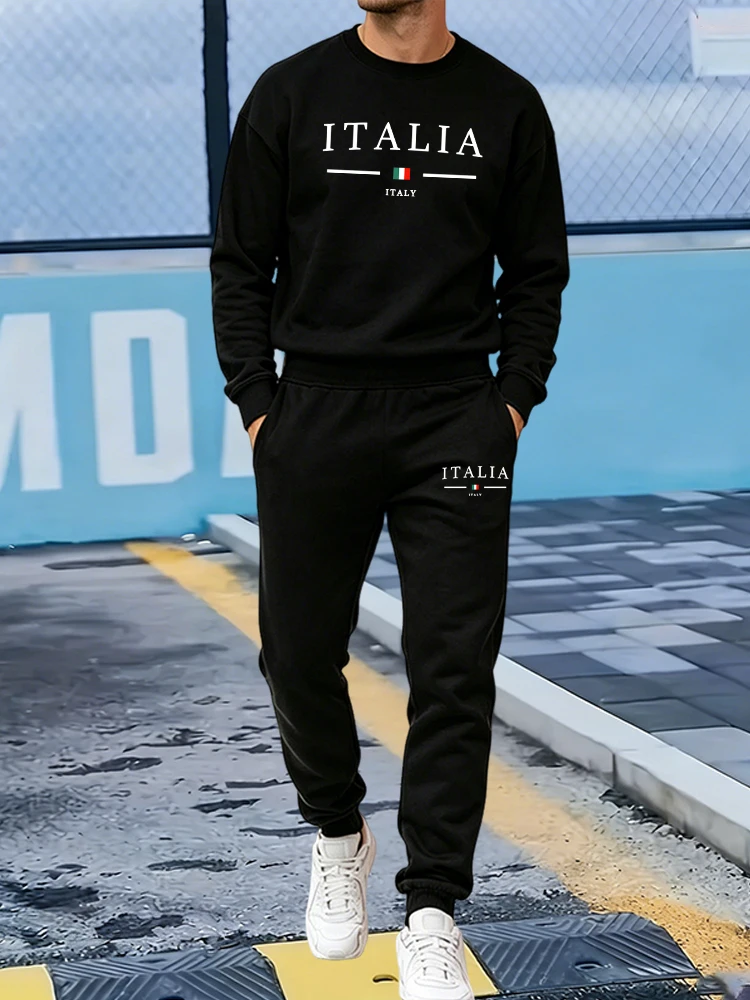 2026 Men's Tracksuit Print Cas - Winter Clothing Fashion 评论和价格