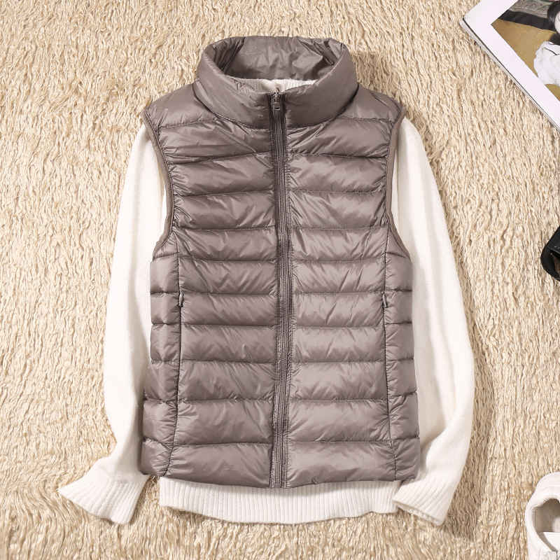 New Women Sleeveless Women's U - Down Vest Ultralight 评论和价格