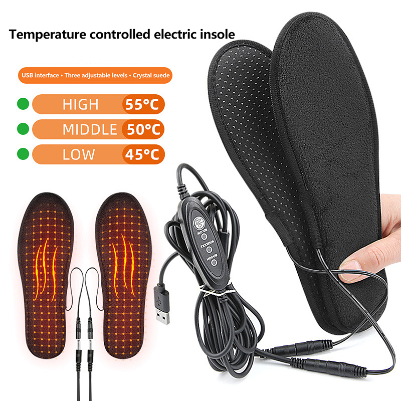 USB Heated Shoe Insoles Electr - Heated Insole Rechargeable 评论和价格