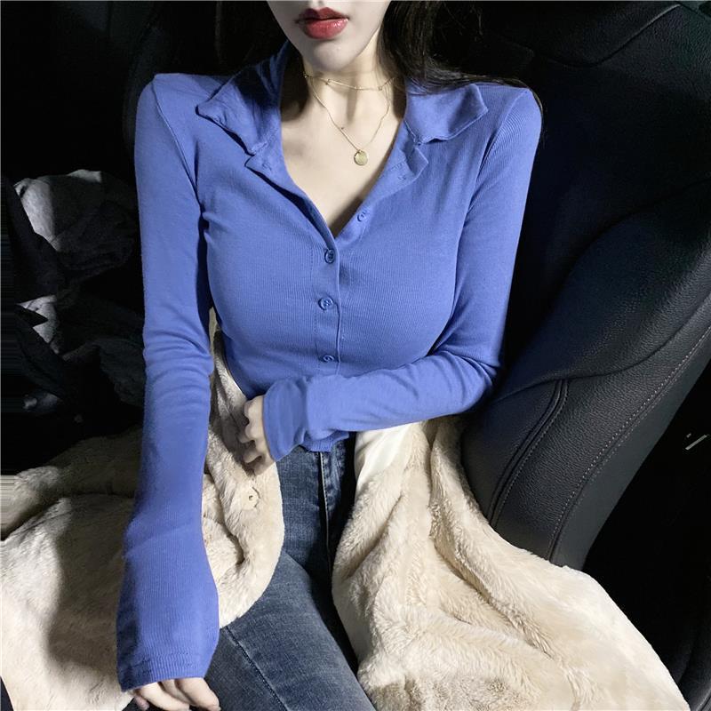 Women's Polo 100℅ Cotton Blue  - Winter Clothing Trends 评论和价格
