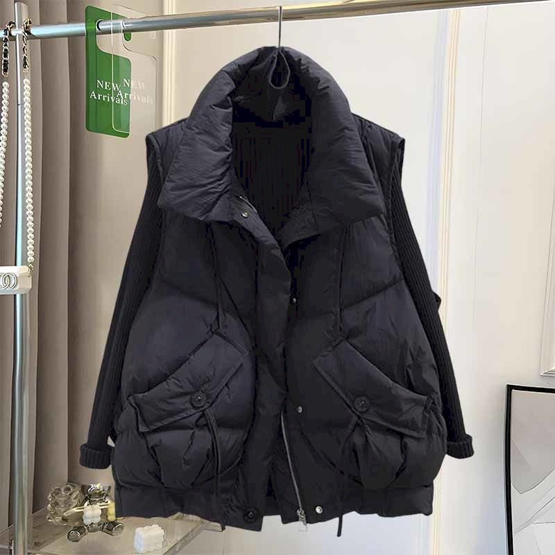 Korean Fashion Silk Floss Vest - Down Vest Ultralight 评论和价格