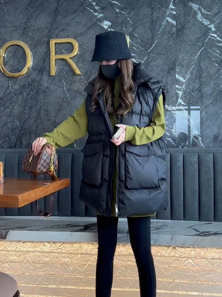 Women Winter Down Cotton Vest  - Down Vest Ultralight 评论和价格