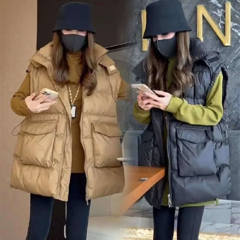 Women Winter Down Cotton Vest  - Down Vest Ultralight 评论和价格