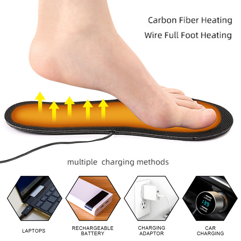 USB Heated Shoe Insoles Electr - Heated Insole Rechargeable 评论和价格