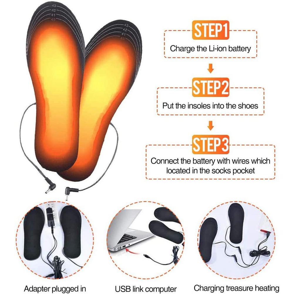 USB Rechargeable Heated Insole - Heated Insole Rechargeable 评论和价格