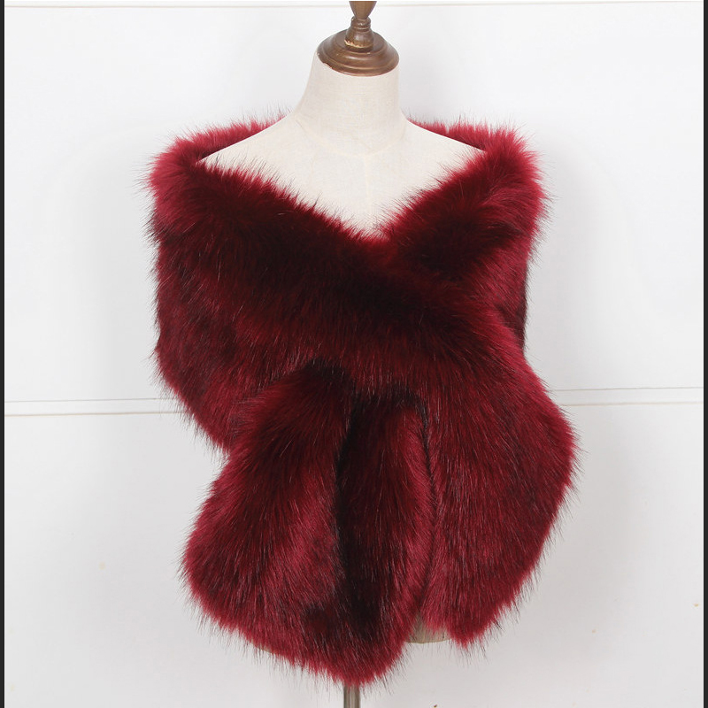 Faux Fox Fur Women Wraps Long  - Winter Clothing Clearance Sale 评论和价格