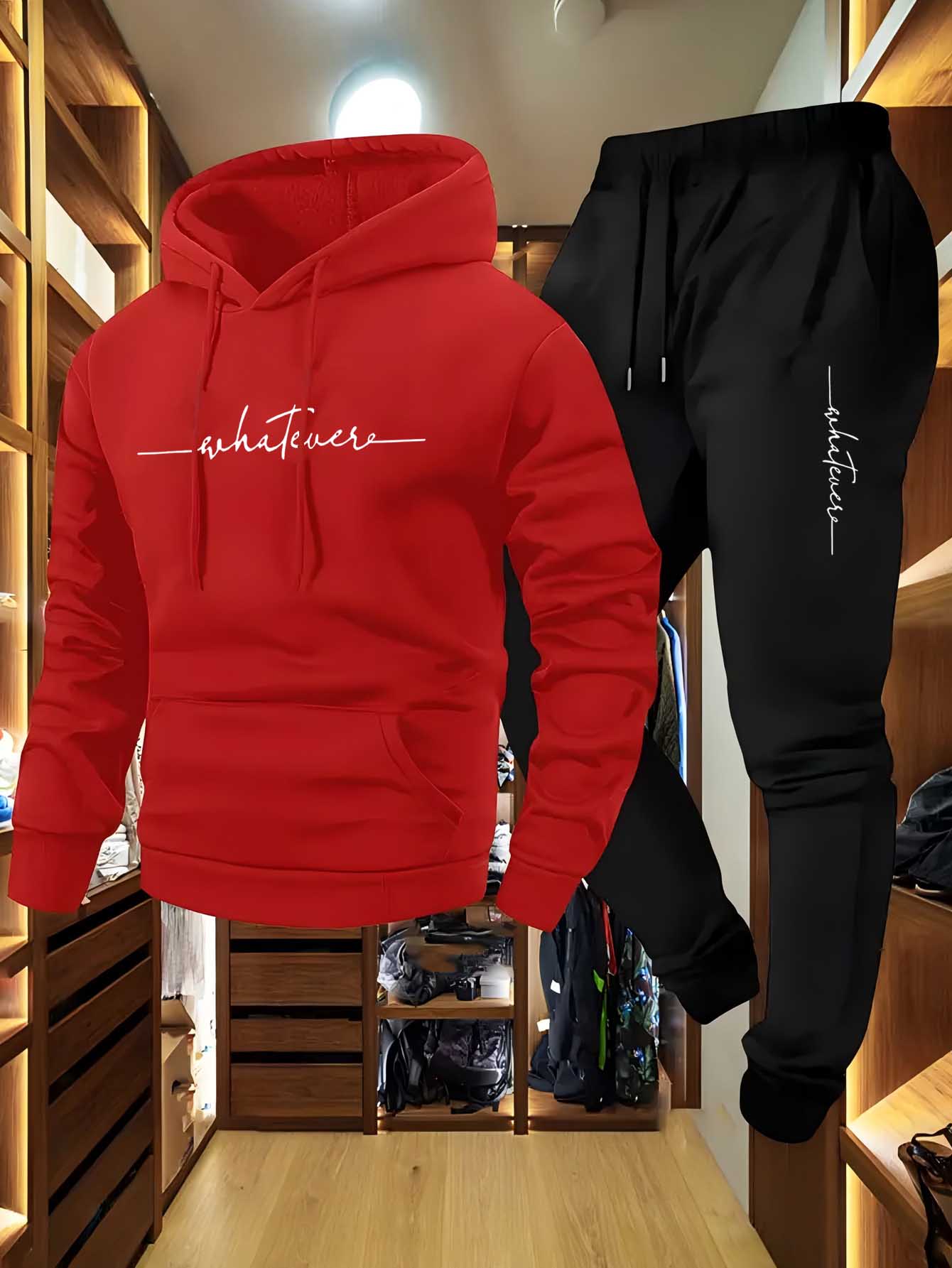 2-Piece Fleece Tracksuit for M - Winter Clothing Trends 评论和价格