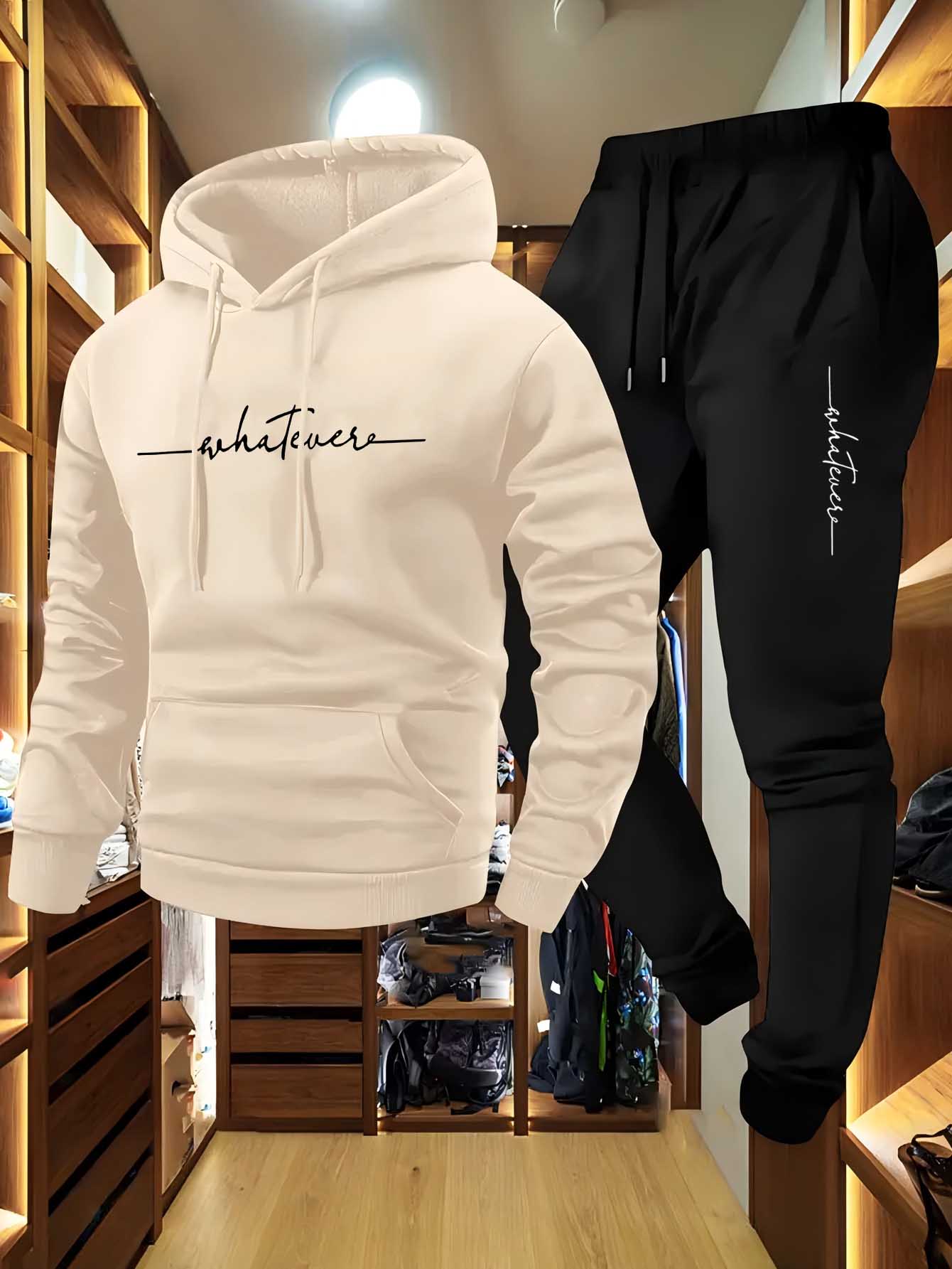 2-Piece Fleece Tracksuit for M - Winter Clothing Trends 评论和价格